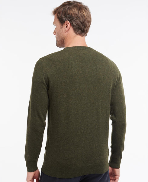 Girocollo Uomo MKN0345 dalle linee essenziali Verde BARBOUR- Francavilla Moda